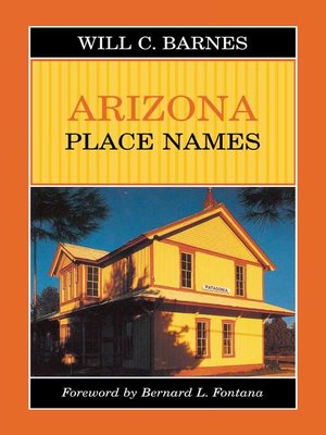 cover image of Arizona Place Names